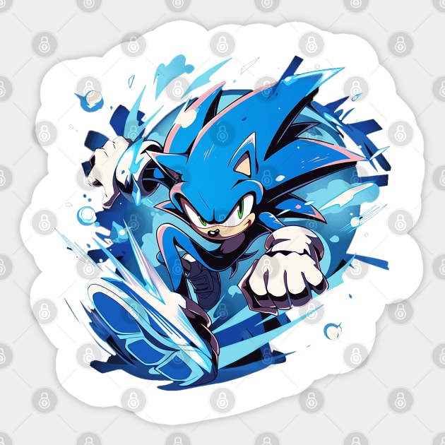 sonic Sticker by skatermoment